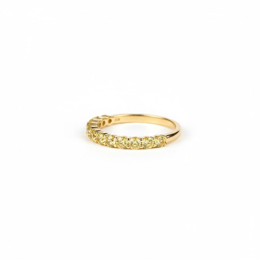 Yellow Diamond Eternity Band