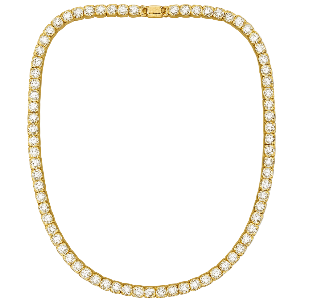 Frosted Elegance Tennis Necklace